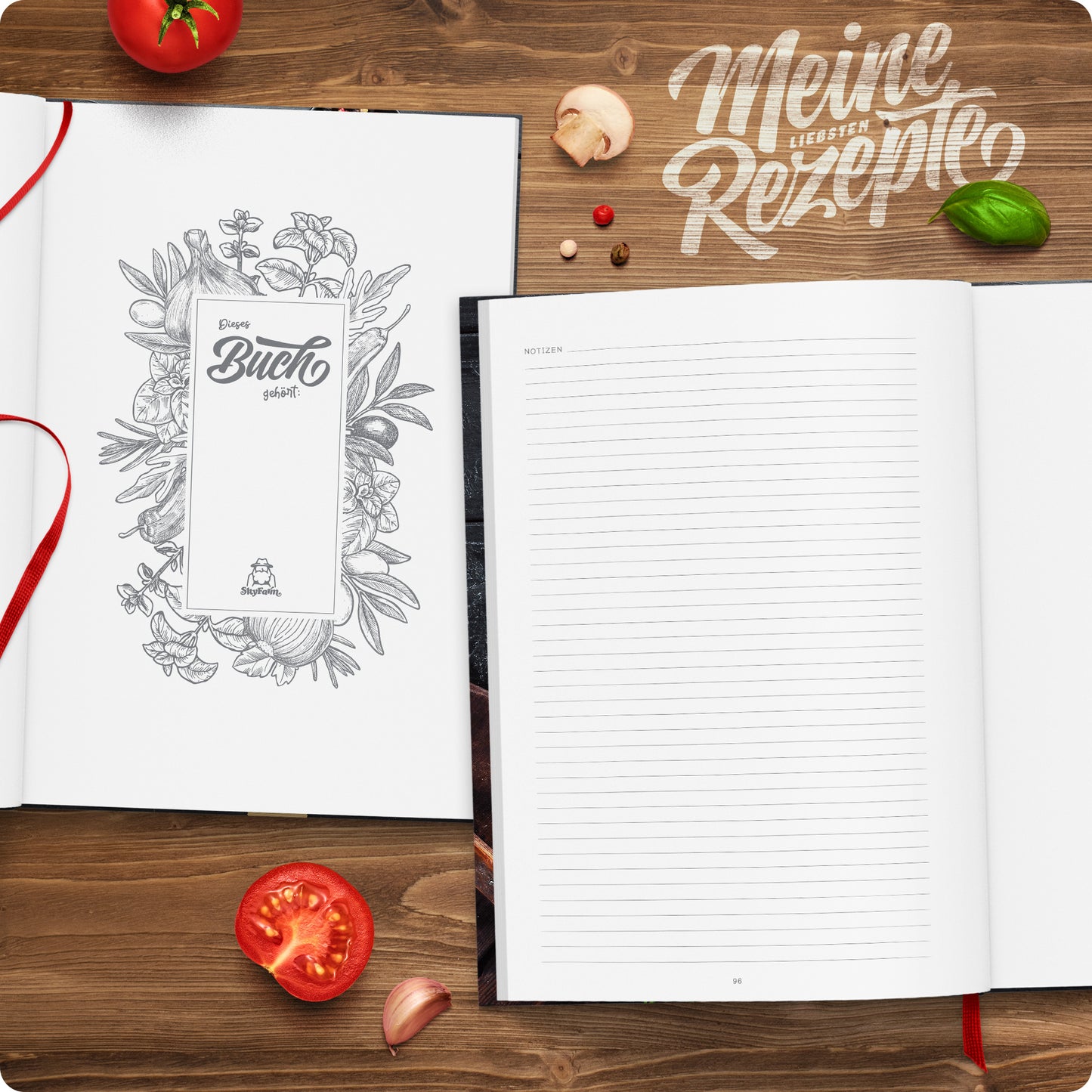 Rezeptbuch zum Selberschreiben